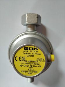 GOK Regulátor tlaku plynu 1,5 kg/h, 50 mbar, G1/4"LH, 01-113-31